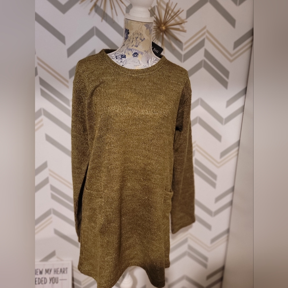 Yak & Yeti Green Sweater Dress